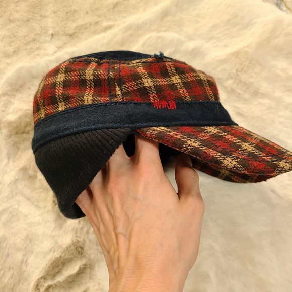 Cremieux plaid cap - Picture 2 of 4